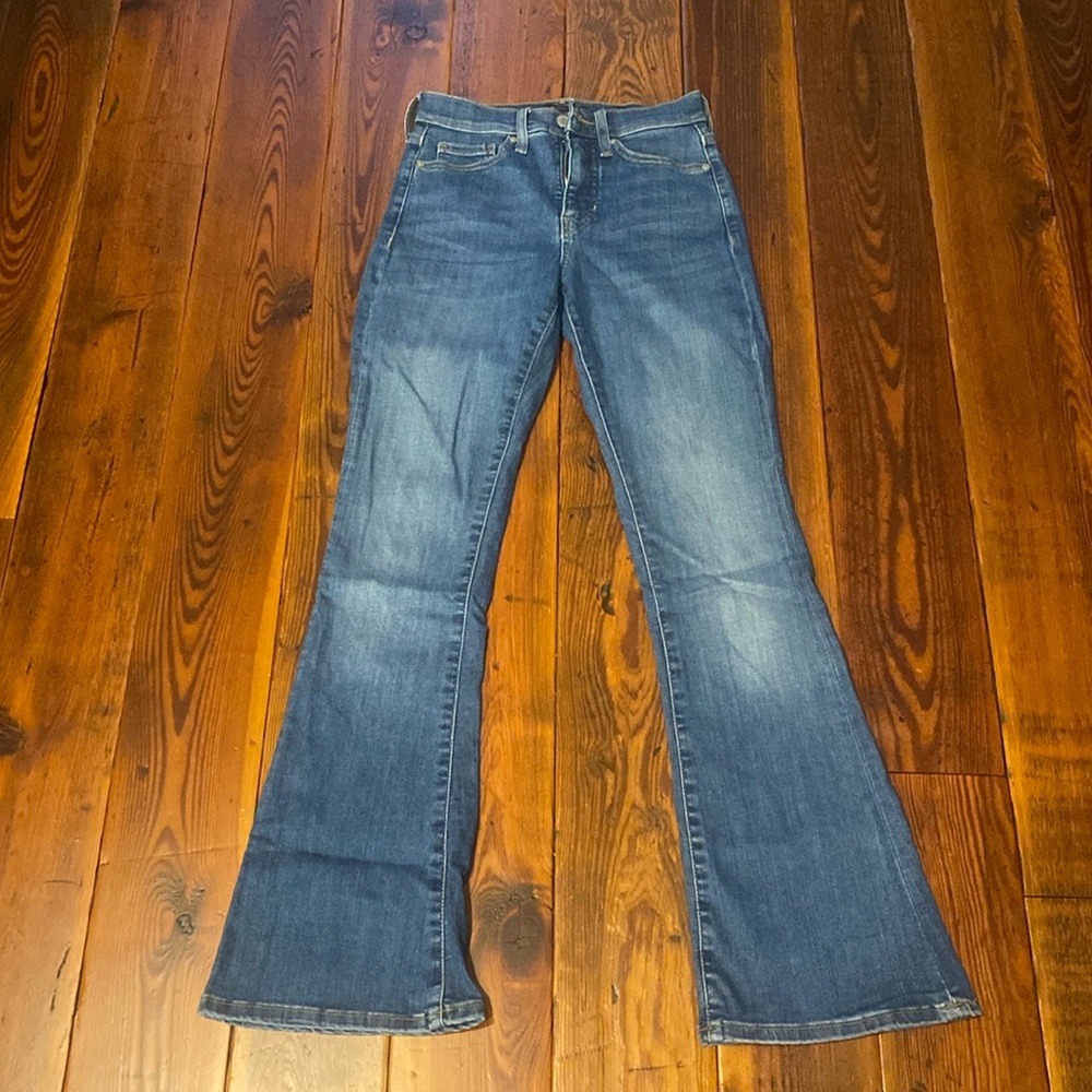 Petite Banana republic high rise flare Jean